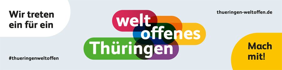 Logo: WELTOFFENES THÜRINGEN